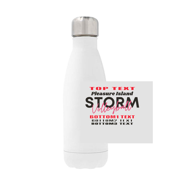 12oz Stainless Steel Water Bottle - White