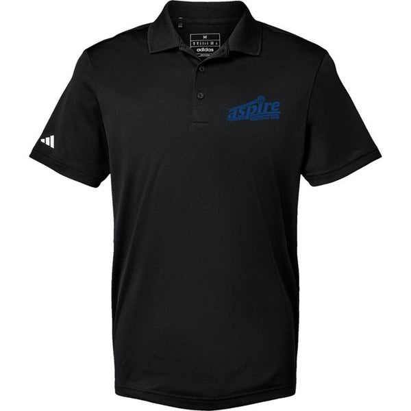 Adidas Sport Polo Men's - Black - Embroidery Text Drop
