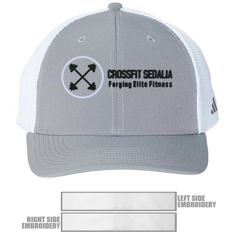 Adidas Trucker Cap - Grey Three - Hat Embroidery