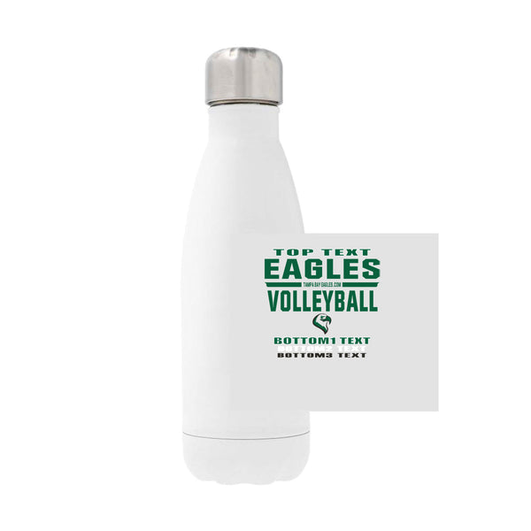 12oz Stainless Steel Water Bottle - white
