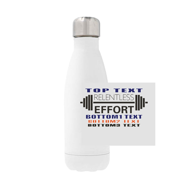 12oz Stainless Steel Water Bottle - White